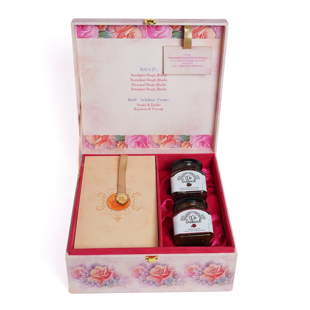 Wedding Box with 2 Jars (Only Gulkand)