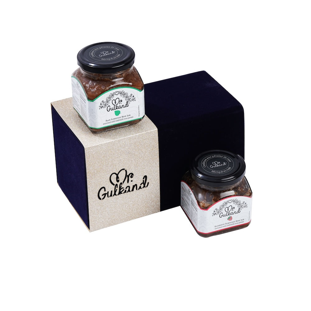 Combo of 2 Blue Velvet Box