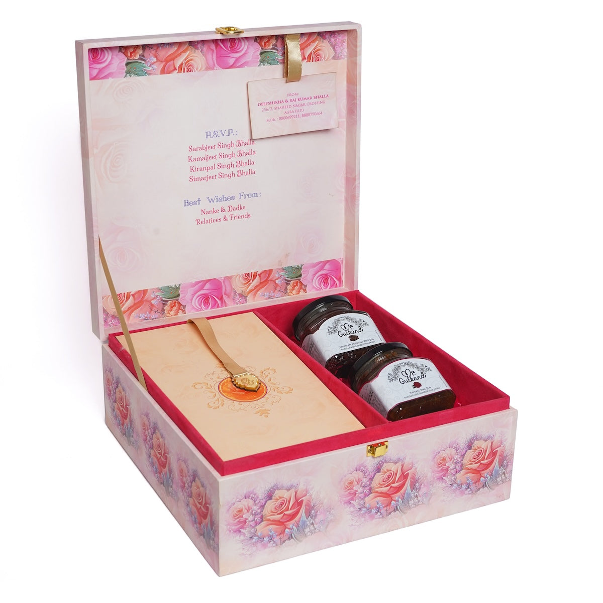 Wedding Box with 2 Jars (Only Gulkand)