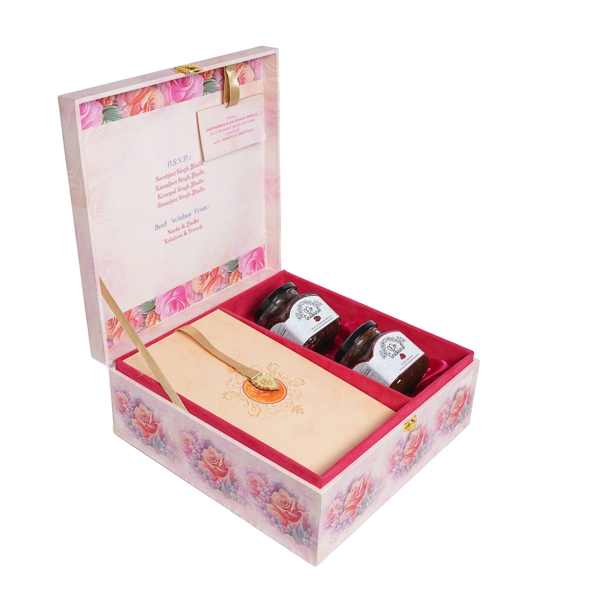 Wedding Box with 2 Jars (Only Gulkand)