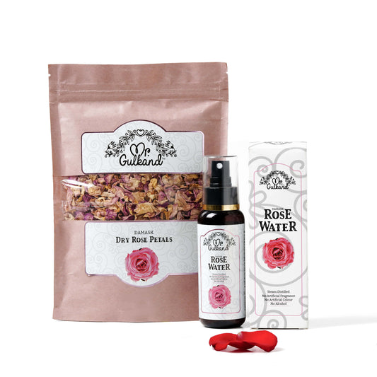 MR Gulkand Dry Rose Leaves & MR Gulkand Rose Water