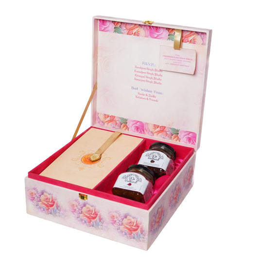 Wedding Box with 2 Jars (Only Gulkand)
